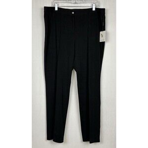 Calvin Klein Women’s Size 14W Black Seam Front Dress Pants Trouser $99